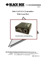 Black Box AC603A User Manual предпросмотр