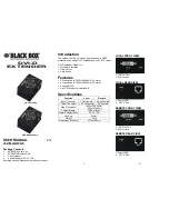 Black Box ACS2001A User Manual предпросмотр