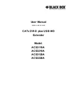 Black Box ACS3110A User Manual предпросмотр