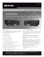 Предварительный просмотр 1 страницы Black Box ACU1500A-R2 Quick Start Manual