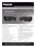 Предварительный просмотр 1 страницы Black Box ACU1500A Quick Start Manual