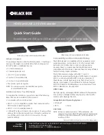 Предварительный просмотр 1 страницы Black Box ACU2500A-R3 Quick Start Manual