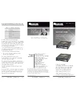 Предварительный просмотр 1 страницы Black Box ACX1R Series Quick Start Quide