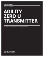 Black Box Agility Zero-U ACR500DP-T User Manual preview