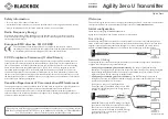 Black Box Agility Zero U Series Quick Start Manual preview