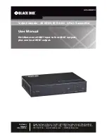 Black Box AVS-HDB-4TX User Manual предпросмотр