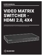 Preview for 1 page of Black Box AVS-HDMI2-4X4-R2 User Manual