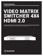 Black Box AVS-HDMI2-4X4 User Manual предпросмотр