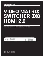 Black Box AVS-HDMI2-8X8 User Manual предпросмотр