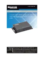 Black Box AVSC-HDMI-VGA User Manual preview