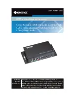 Black Box AVSC-HDMI-VIDEO User Manual preview