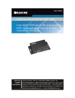 Preview for 1 page of Black Box AVSC-HDMI Manual