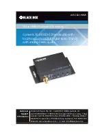 Preview for 1 page of Black Box AVSC-SDI-HDMI Manual