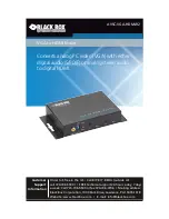 Preview for 1 page of Black Box AVSC-VGA-HDMI-R2 User Manual