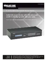 Black Box AVSW-VGA8X8-B Protocol Manual preview