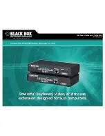 Предварительный просмотр 1 страницы Black Box CAT5 KVM Technical Specifications