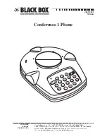 Preview for 1 page of Black Box CONFERENCE 1 PHONE User Manual