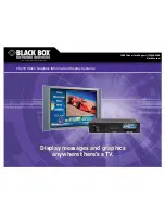 Предварительный просмотр 1 страницы Black Box CRT Direct View TV Brochure