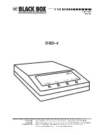 Black Box DRD-4 User Manual preview