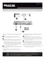 Preview for 1 page of Black Box DTX5000-CTL-R2 Quick Start Manual