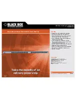Black Box Dual-Circuit Power Distribution Unit Specification Sheet preview