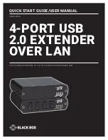 Предварительный просмотр 1 страницы Black Box EMD100USB Quick Start Manual & User Manual