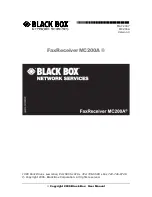 Preview for 1 page of Black Box FaxReceiver MC200A User Manual