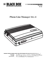 Preview for 1 page of Black Box FX160A User Manual