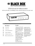 Предварительный просмотр 1 страницы Black Box G.703/V.35 Specifications