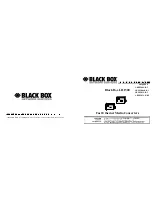 Preview for 1 page of Black Box H1500A-R3 Installation And User Manual