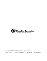 Preview for 1 page of Black Box High Speed COS-4 User Manual