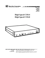 Preview for 30 page of Black Box High Speed COS-4 User Manual