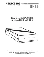 Preview for 1 page of Black Box High-Speed SME V.35-DB25 Manual