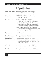 Preview for 8 page of Black Box IC470A Manual