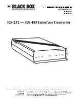 Preview for 1 page of Black Box IC485A-R2 Manual