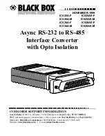 Preview for 1 page of Black Box IC525A-F User Manual