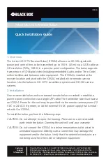 Black Box IC553A Quick Installation Manual предпросмотр