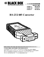 Preview for 1 page of Black Box IC620A-F Manual