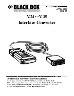 Preview for 1 page of Black Box IC720A User Manual