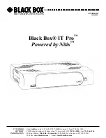 Black Box IT Pro LNA1000A User Manual preview