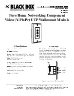 Preview for 1 page of Black Box JHN2110A User Manual