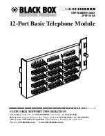 Preview for 2 page of Black Box JPM1105A Manual