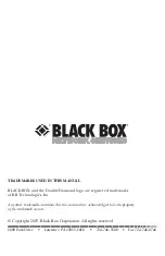 Black Box JPM700A-R2 User Manual preview