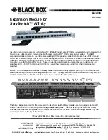 Black Box KV1308C Specification Sheet предпросмотр