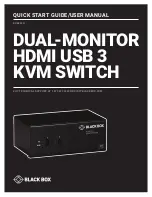 Preview for 1 page of Black Box KV6222H Quick Start Manual & User Manual