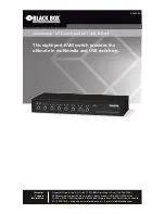 Black Box KV9628A User Manual preview