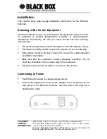 Preview for 10 page of Black Box LB300A-R3 User Manual