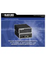 Предварительный просмотр 1 страницы Black Box LB510A Specifications