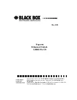 Предварительный просмотр 1 страницы Black Box LB8415A-US User Manual