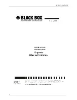 Black Box LB9002A-SC-R3 Manual preview